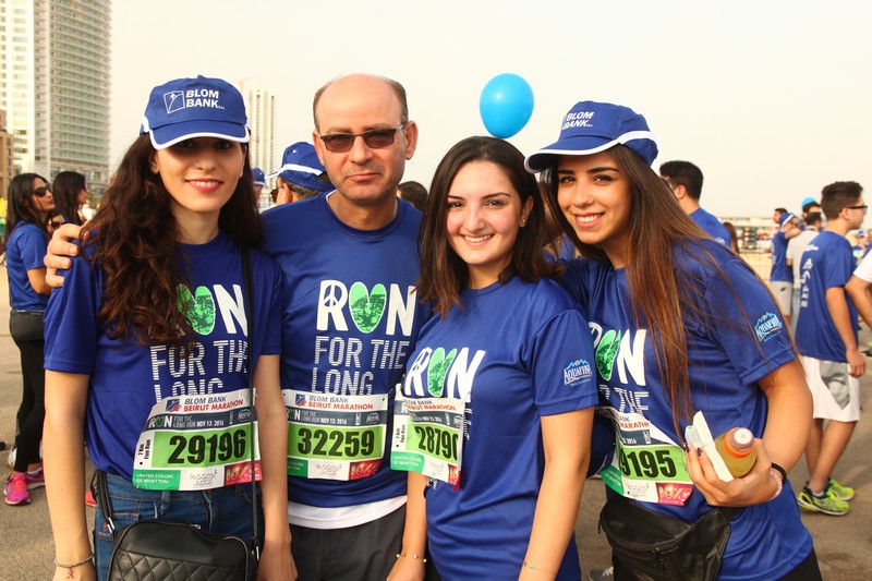 BLOM BANK team at the BLOM BANK Beirut Marathon