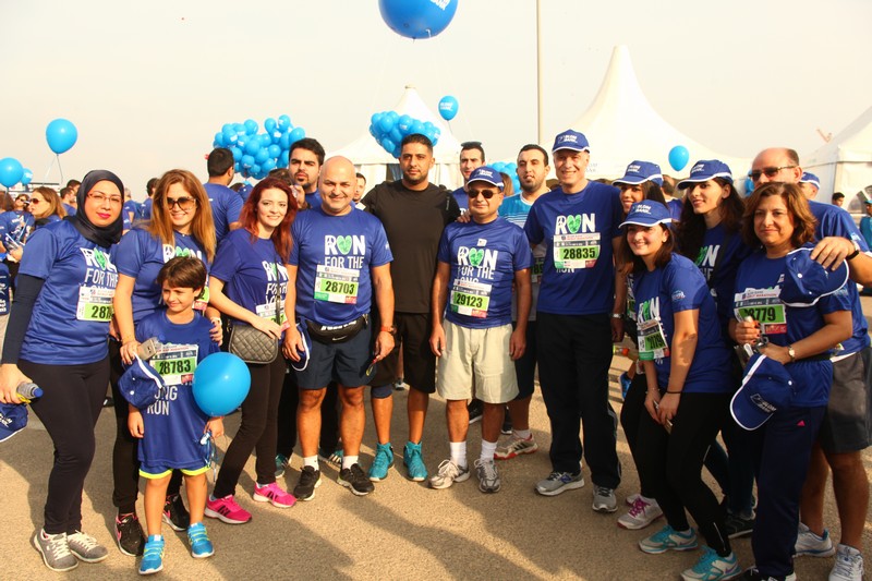 BLOM BANK team at the BLOM BANK Beirut Marathon