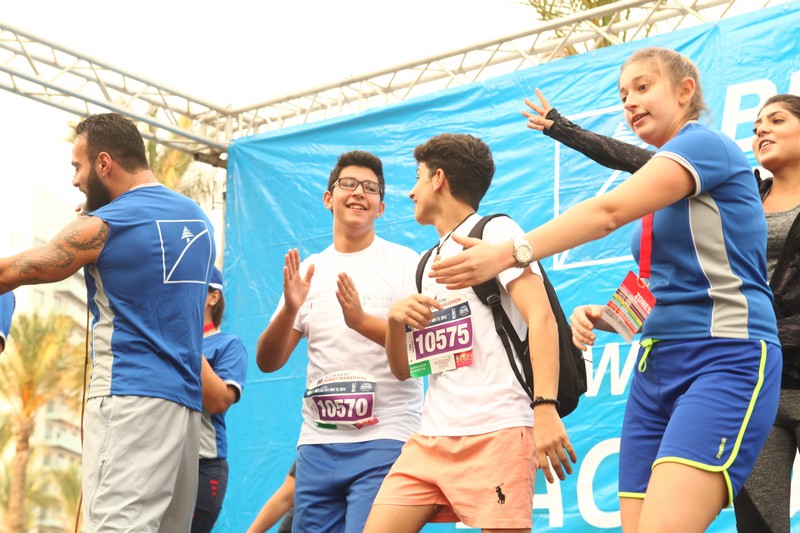 BLOM BANK team at the BLOM BANK Beirut Marathon