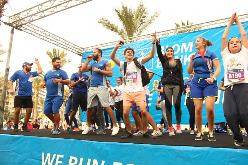 BLOM BANK team at the BLOM BANK Beirut Marathon