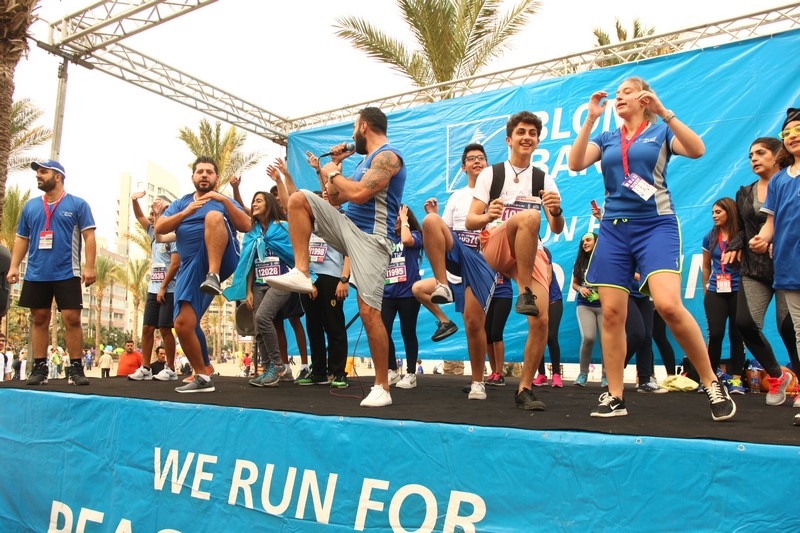 BLOM BANK team at the BLOM BANK Beirut Marathon