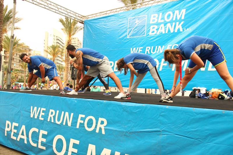 BLOM BANK team at the BLOM BANK Beirut Marathon