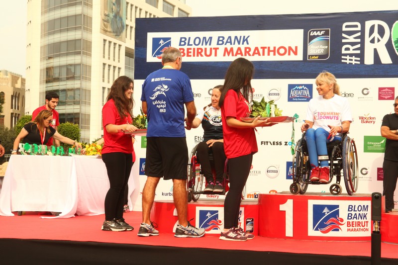 BLOM BANK team at the BLOM BANK Beirut Marathon