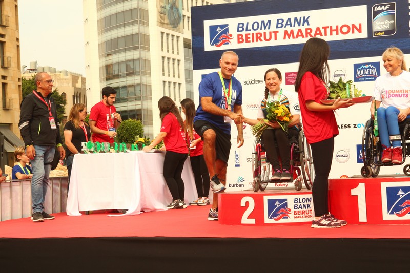 BLOM BANK team at the BLOM BANK Beirut Marathon
