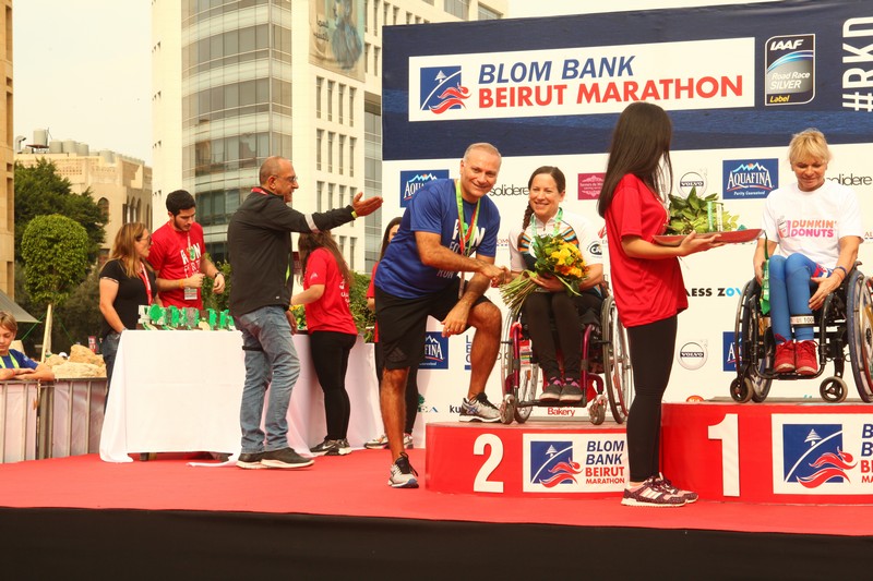 BLOM BANK team at the BLOM BANK Beirut Marathon