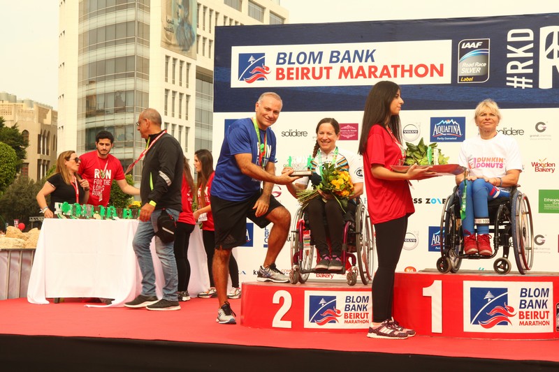 BLOM BANK team at the BLOM BANK Beirut Marathon