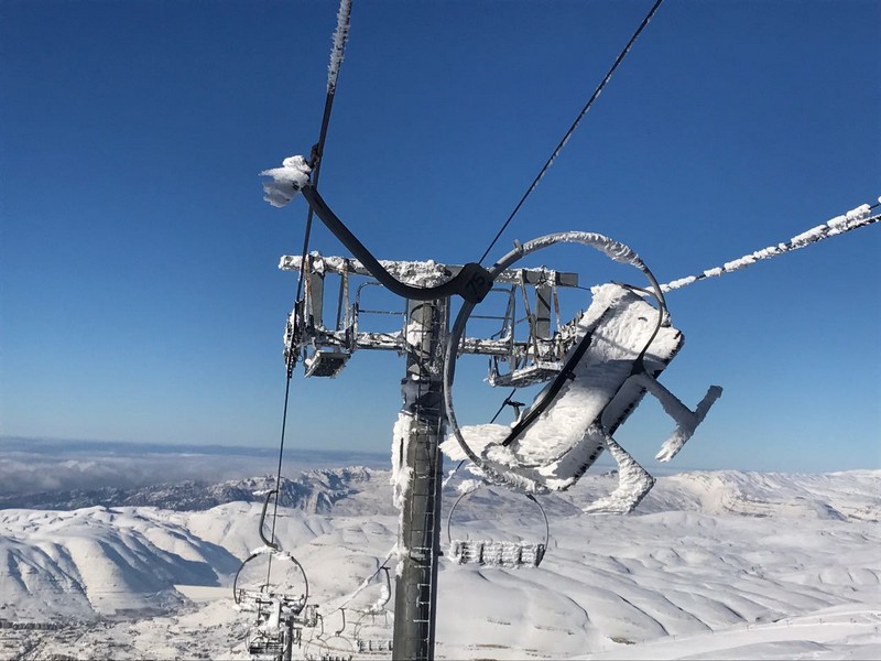 Lebanon covered by snow 
