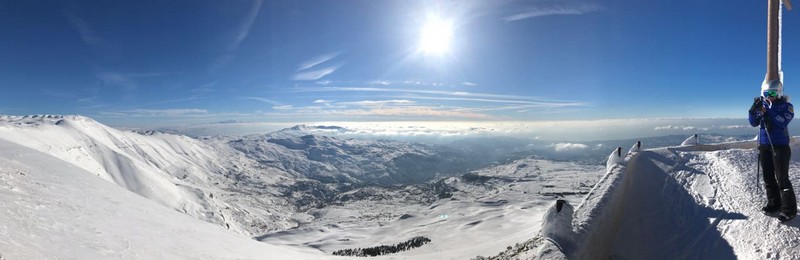 Lebanon covered by snow 