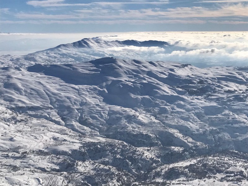 Lebanon covered by snow 