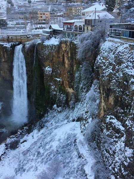 Lebanon covered by snow 