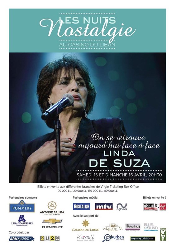Linda de Suza au Casino Du Liban