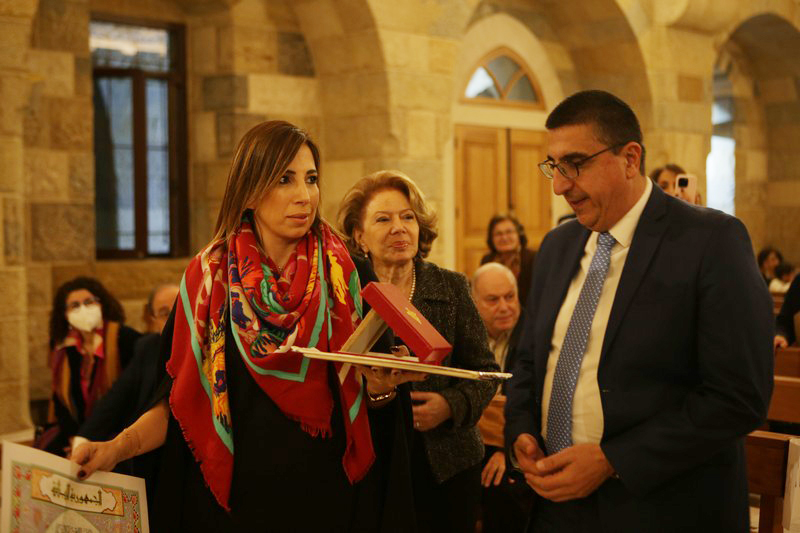Acsauvel honoring Mrs Nabila Jabbour Fares