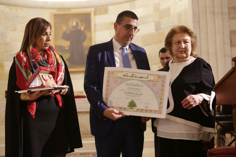 Acsauvel honoring Mrs Nabila Jabbour Fares
