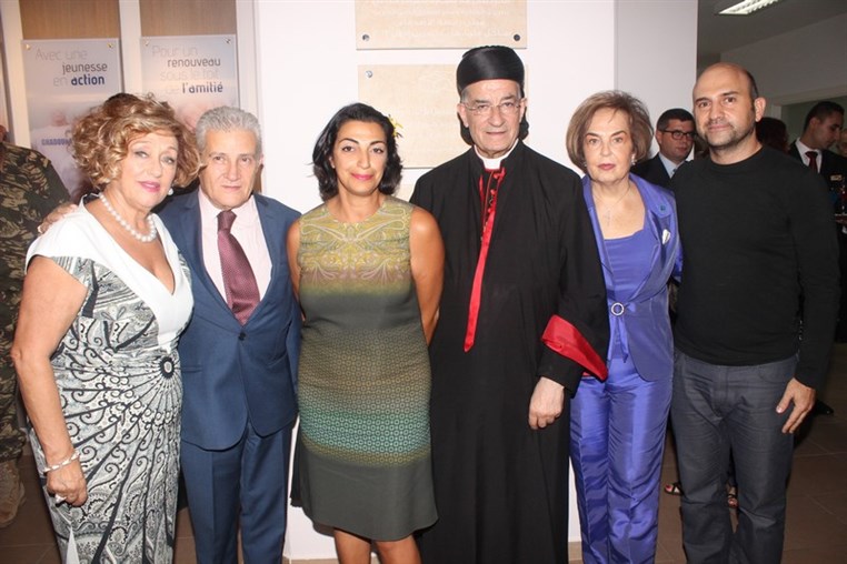 Hayat Frem, Souheil Mattar, Fadia Otté, Sa Béatitude le Patriarche, Marlène Tayah et Georges Mohasseb