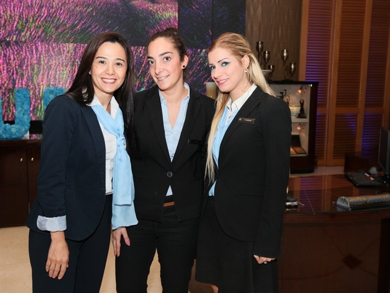 Le Royal turns blue to celebrate the UN's 70th nniversary