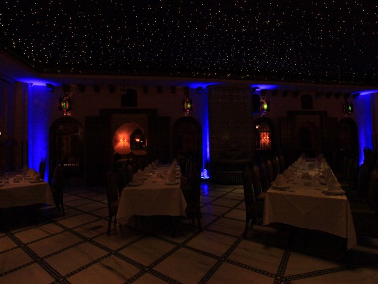 Le Royal turns blue to celebrate the UN's 70th nniversary