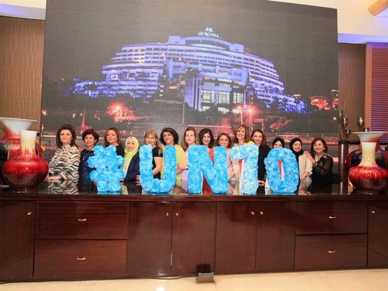 Le Royal turns blue to celebrate the UN's 70th nniversary