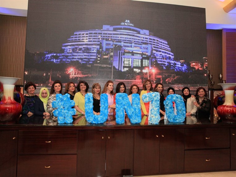 Le Royal turns blue to celebrate the UN's 70th nniversary