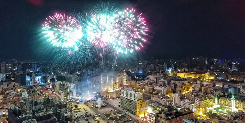 Lighting of Christmas Tree at Downtown Beirut