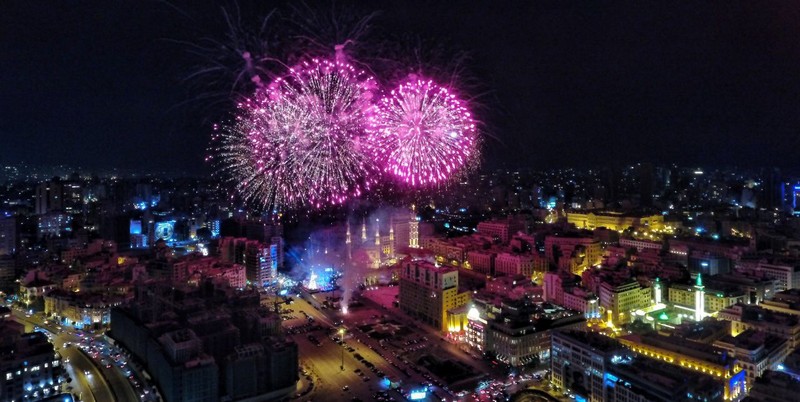 Lighting of Christmas Tree at Downtown Beirut