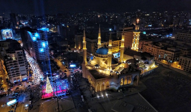 Lighting of Christmas Tree at Downtown Beirut
