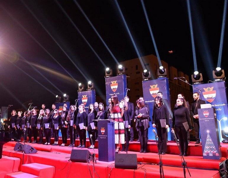 Lighting of Christmas Tree at Downtown Beirut