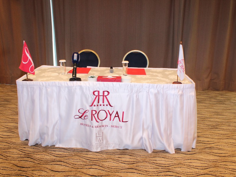 Miss Lebanon Perla Helou at Le Royal Hotel