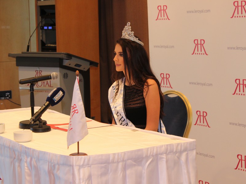 Miss Lebanon Perla Helou at Le Royal Hotel