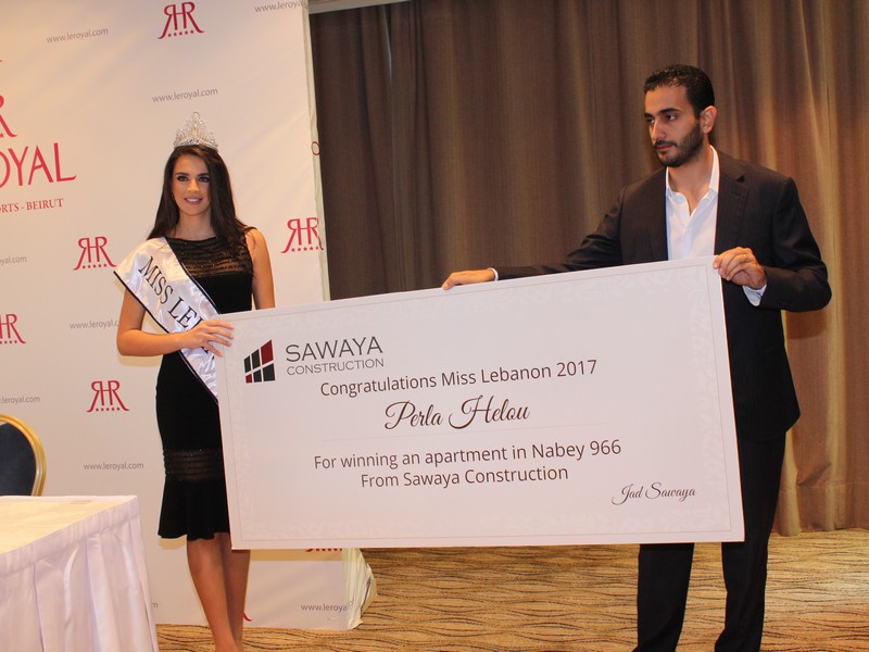 Miss Lebanon Perla Helou at Le Royal Hotel