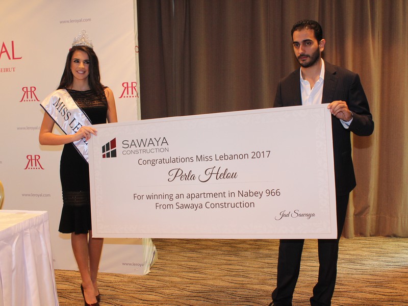 Miss Lebanon Perla Helou at Le Royal Hotel