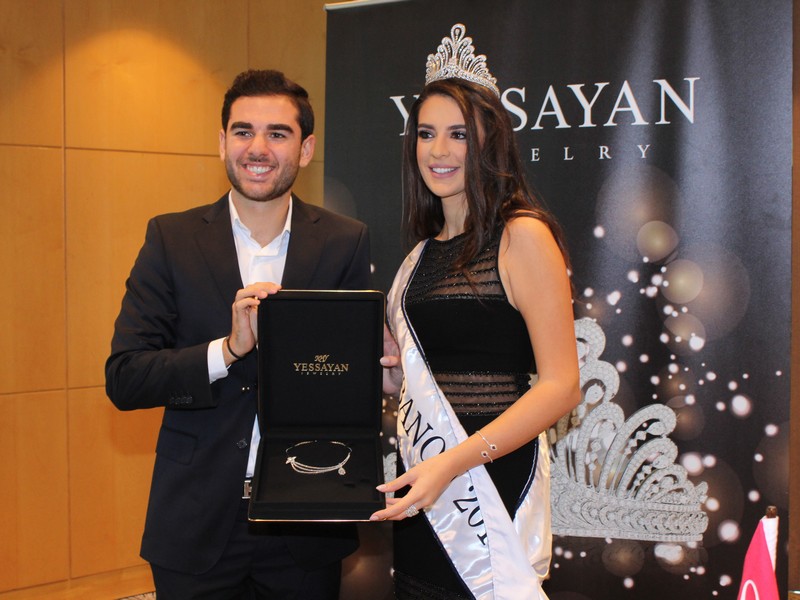 Miss Lebanon Perla Helou at Le Royal Hotel