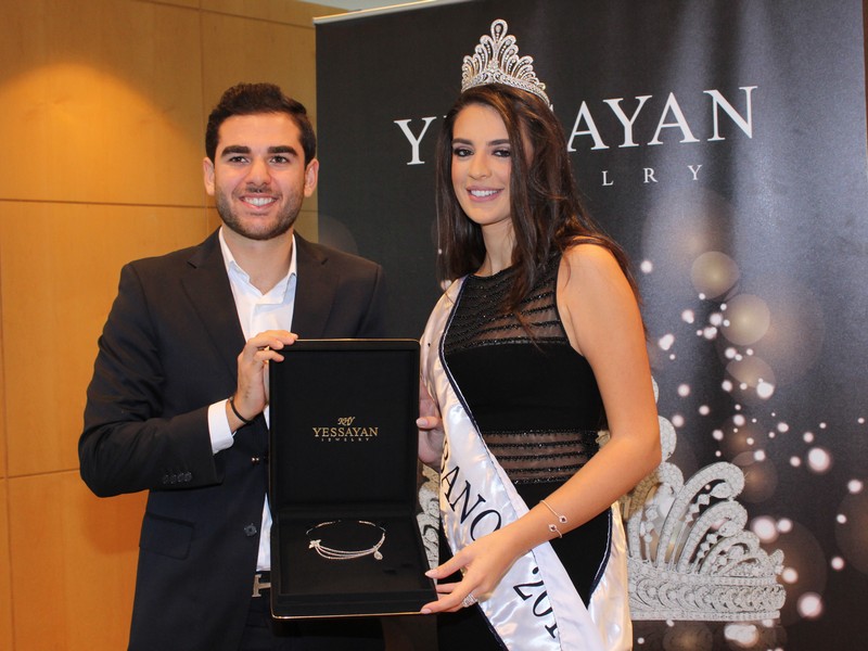 Miss Lebanon Perla Helou at Le Royal Hotel