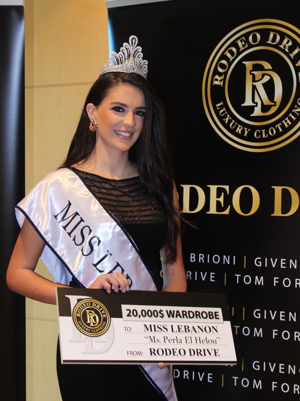 Miss Lebanon Perla Helou at Le Royal Hotel