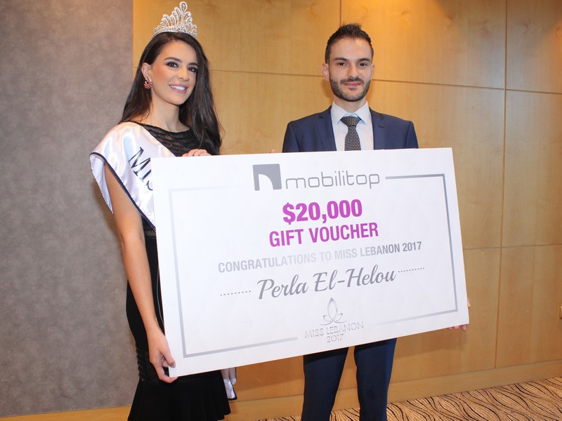 Miss Lebanon Perla Helou at Le Royal Hotel