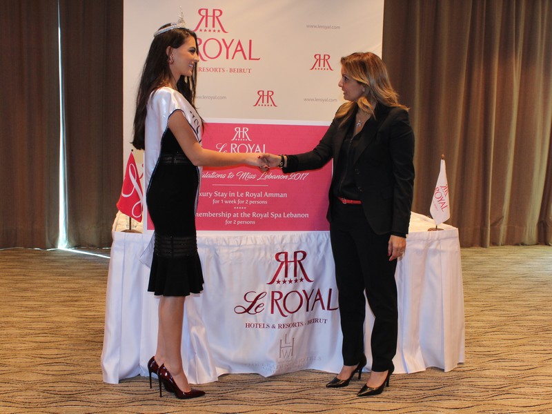 Miss Lebanon Perla Helou at Le Royal Hotel