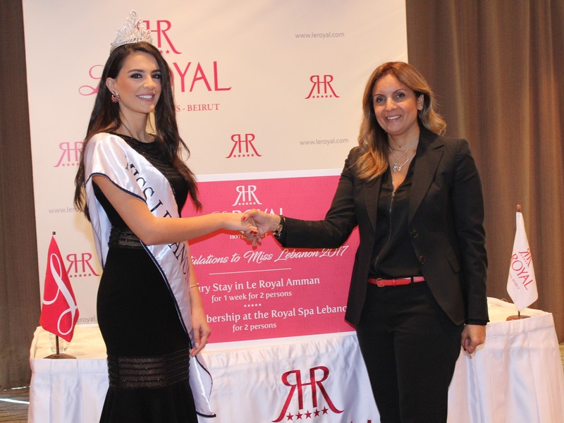 Miss Lebanon Perla Helou at Le Royal Hotel
