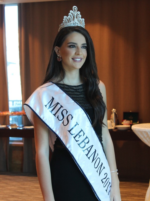 Miss Lebanon Perla Helou at Le Royal Hotel