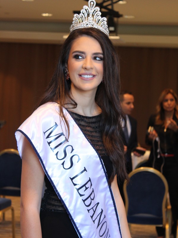 Miss Lebanon Perla Helou at Le Royal Hotel