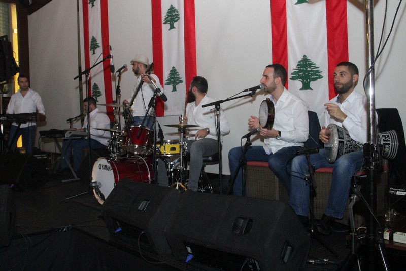 Charbel Khalil and the band at Byblos Garden