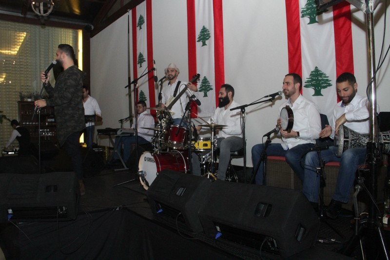 Charbel Khalil and the band at Byblos Garden