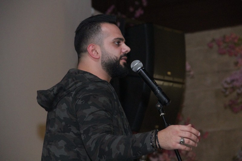 Charbel Khalil and the band at Byblos Garden