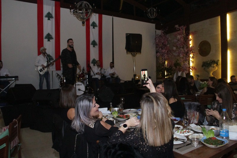 Charbel Khalil and the band at Byblos Garden