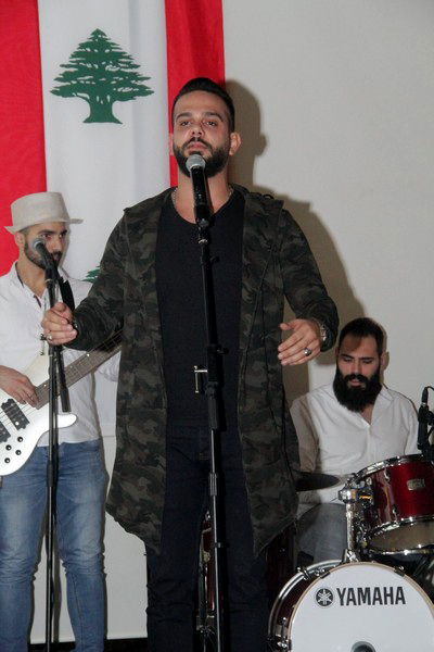 Charbel Khalil and the band at Byblos Garden