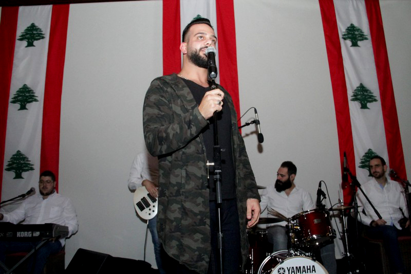 Charbel Khalil and the band at Byblos Garden