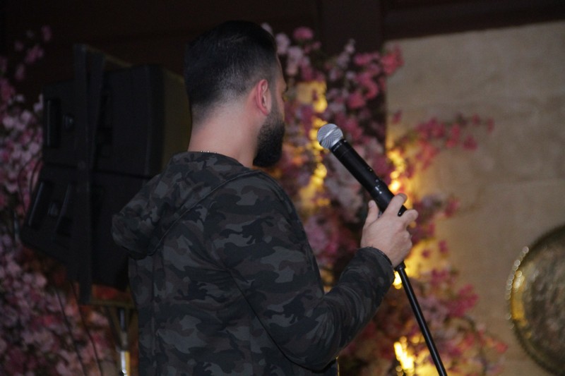 Charbel Khalil and the band at Byblos Garden