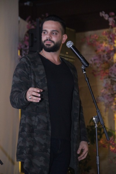 Charbel Khalil and the band at Byblos Garden