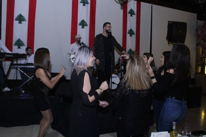 Charbel Khalil and the band at Byblos Garden