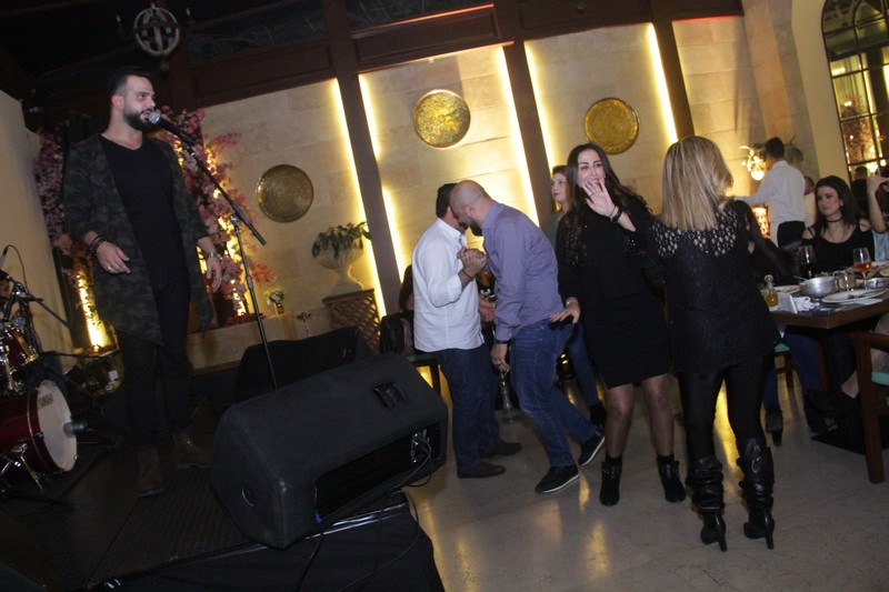Charbel Khalil and the band at Byblos Garden