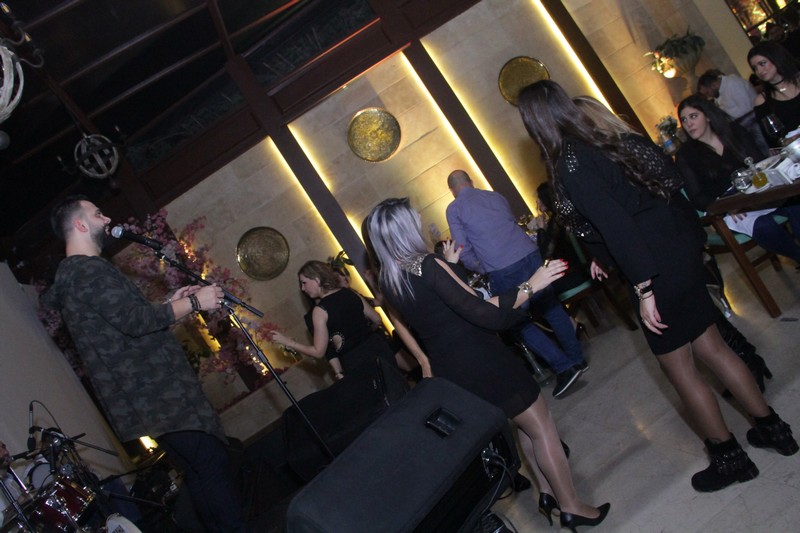 Charbel Khalil and the band at Byblos Garden