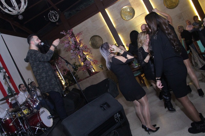 Charbel Khalil and the band at Byblos Garden